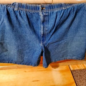 Men's DXL Big/Tall Blue Jean Shorts (Waist Size 5xl)